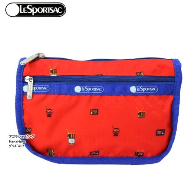 LeSportsac VINTAGE LeSportsac Classic Avery Bag, Red/Blue Shoulder Bag Women Medium 9" 5.5" 23" strap drop Size ONE SIZE - 4 Thumbnail
