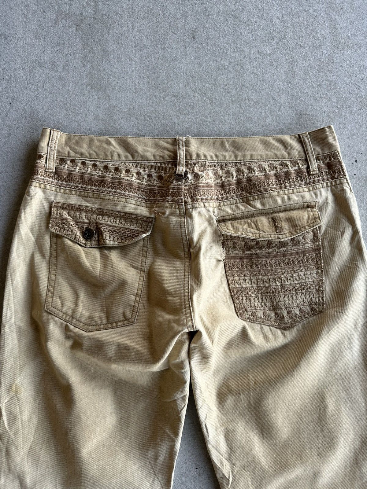 semanticdesign HEAT🔥🔥Vintage SEMATIC DESIGN Jeans Skulls Embroidery Pants Size US 33 - 11 Thumbnail
