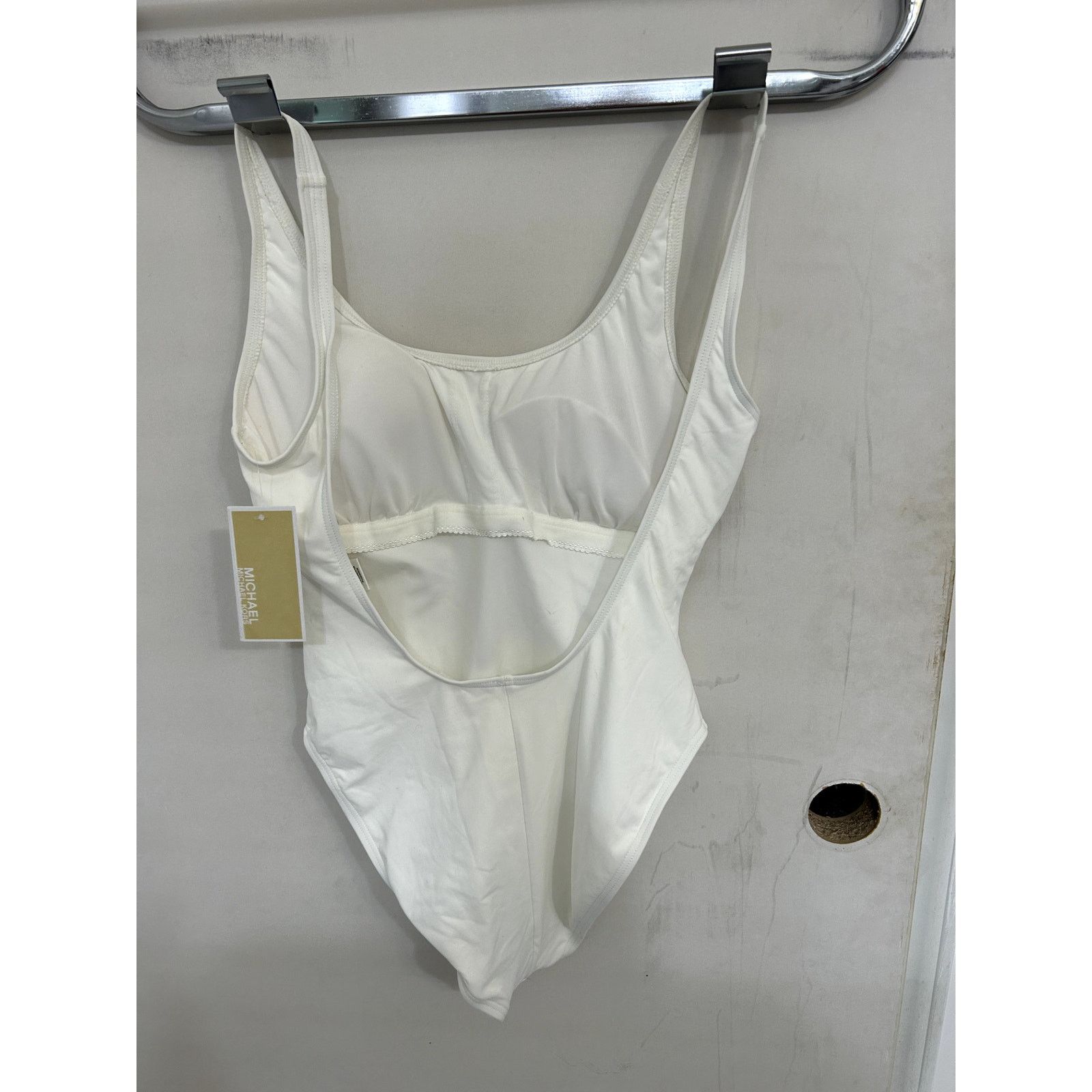 Michael Kors Michael Kors Pride White Bathing Suit Size 12 NWT Size ONE SIZE - 3 Thumbnail