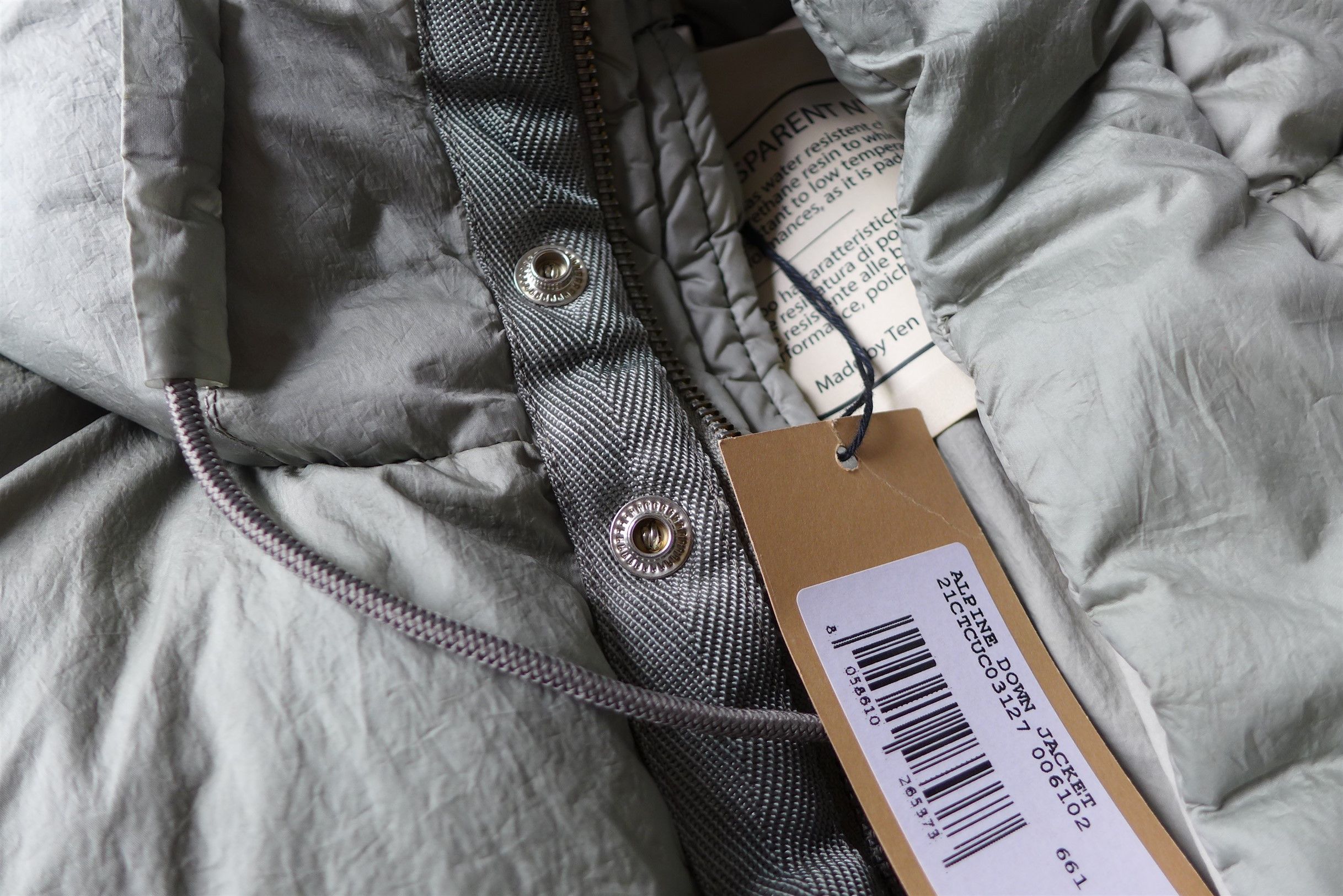 Ten C Ten C Alpine Down Jacket - Sage Green - Size 54 Size US L / EU 52-54 / 3 - 7 Thumbnail