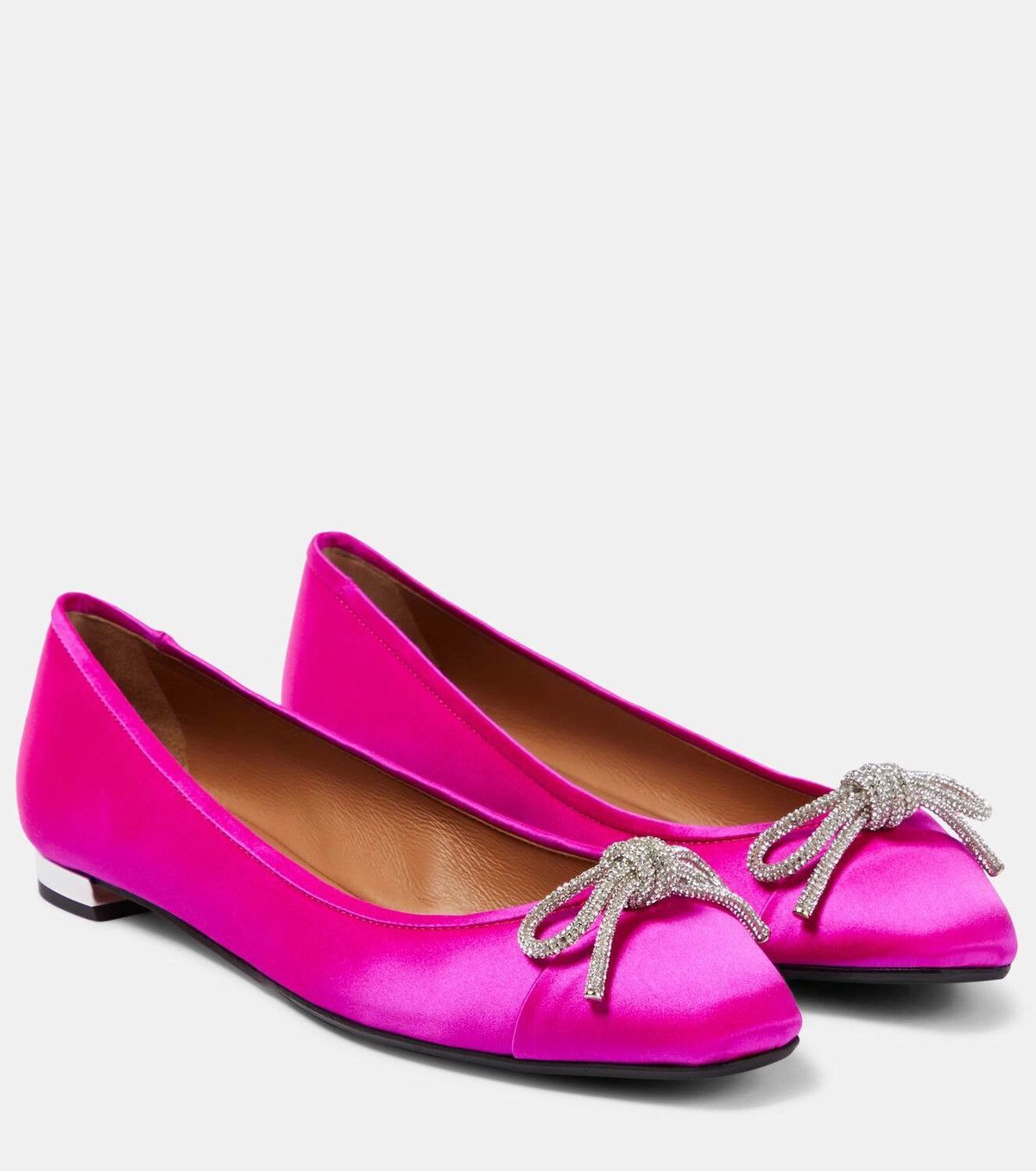 Aquazzura o1y0625 Ballet Flats in Fuchsia Size US 9 / IT 39 - 1 Thumbnail