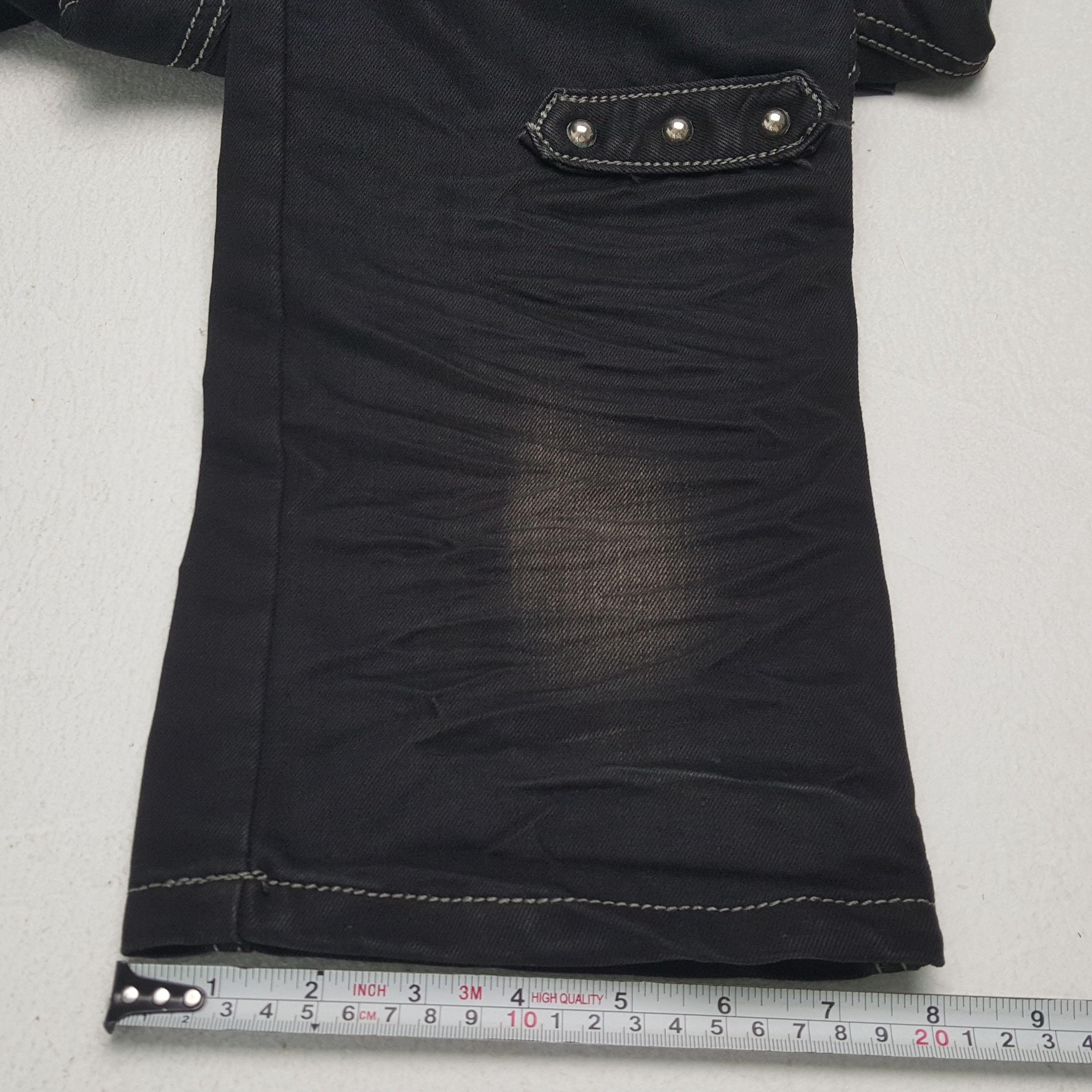Vintage TESILIN Streetwear Fashion Cargo Style Rock Punk Jeans Size US 35 - 11 Thumbnail