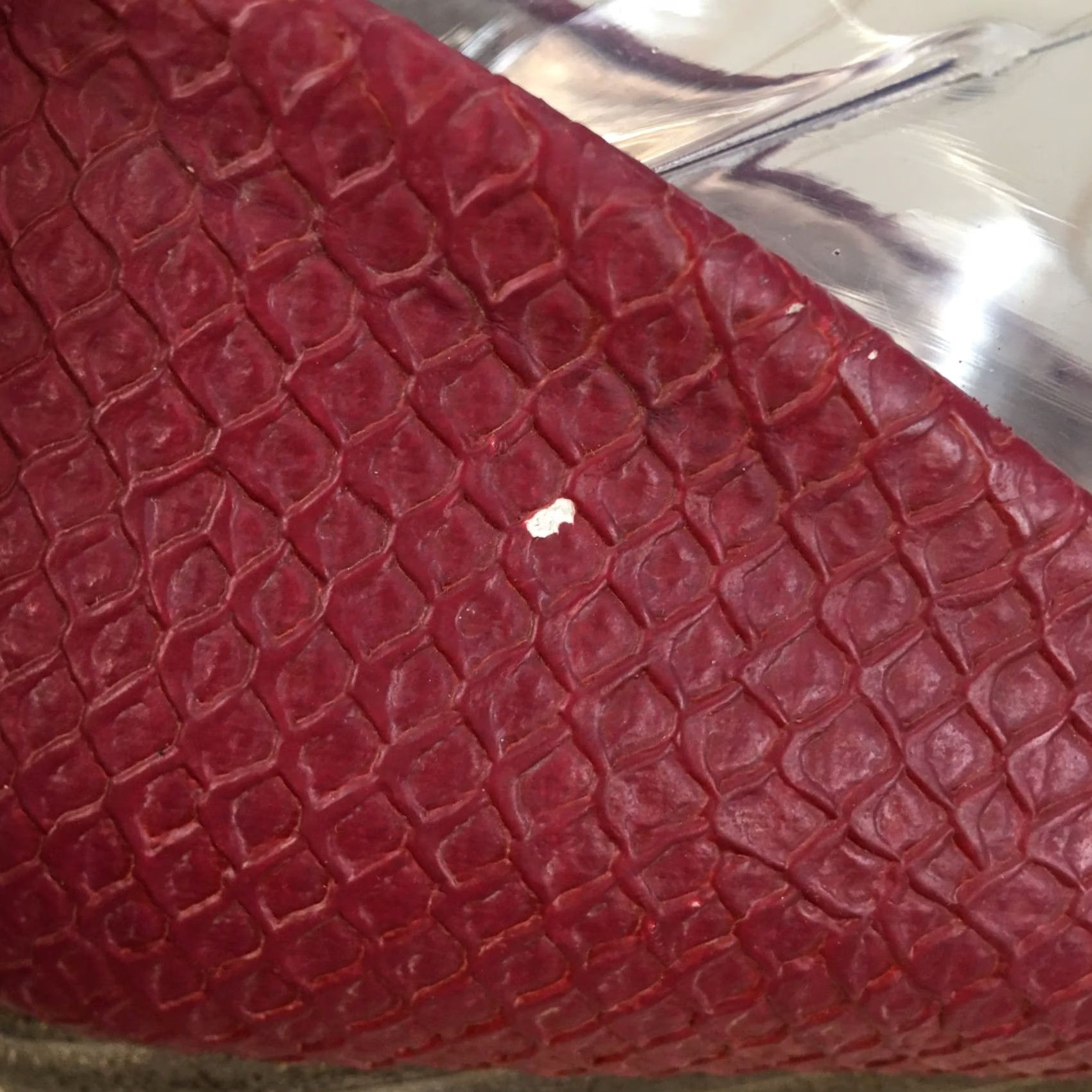 BCBGeneration BCBGeneration Tallie Heels Womens 9.5 Slip On Wedge Pumps Red Faux Leather Size US 10 / IT 40 - 6 Thumbnail
