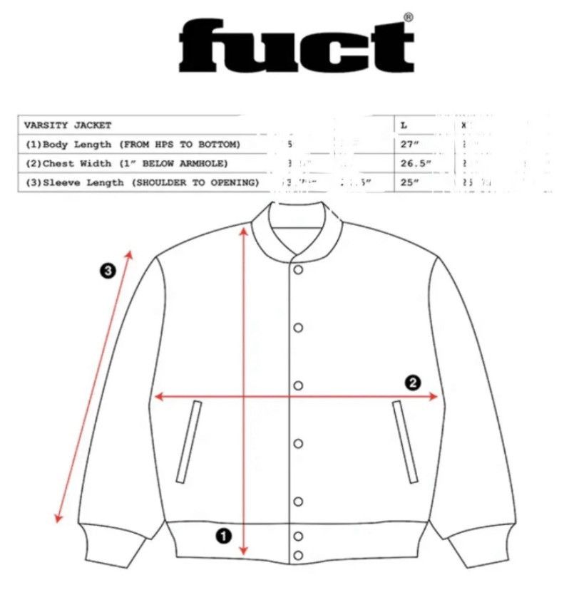 FUCT Fuct Letterman Varsity Jacket (2023) Size US L / EU 52-54 / 3 - 10 Thumbnail