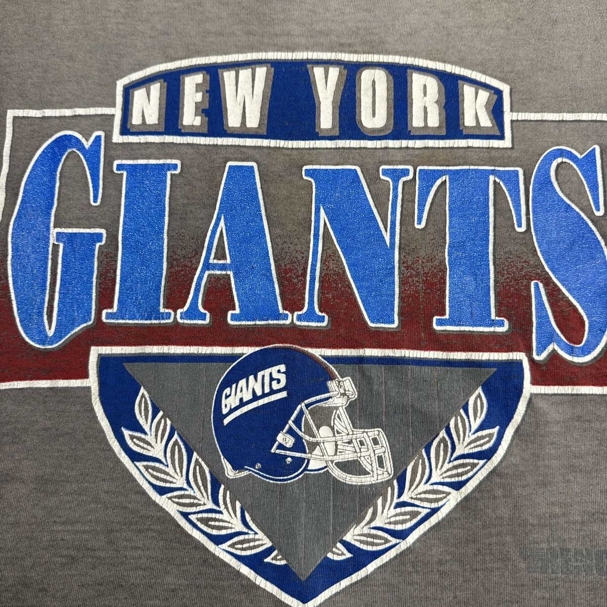 NFL 90s New York Giants NY NFL Football Sun Faded Distressed tee Size US XL / EU 56 / 4 - 2 Thumbnail