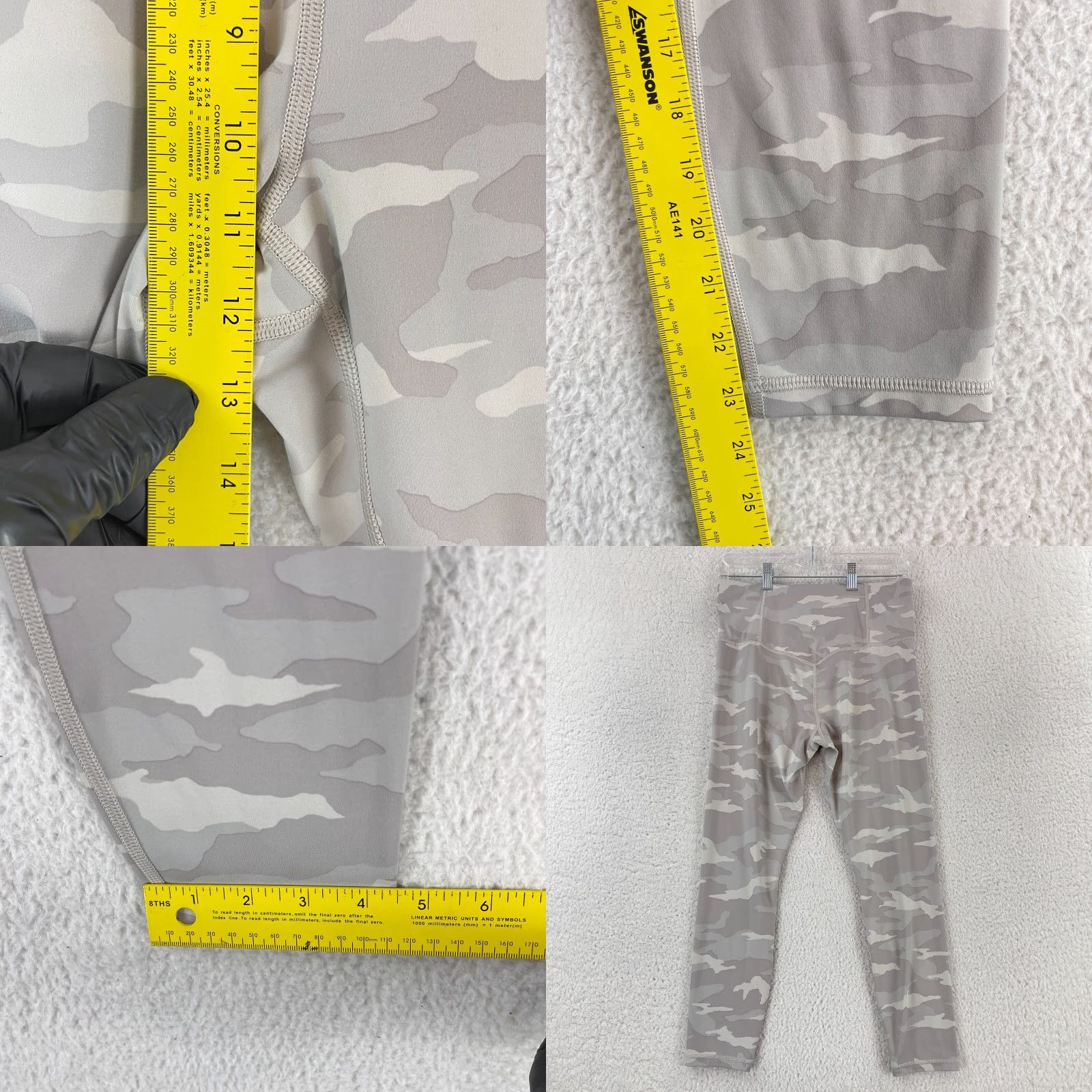 Athleta Athleta Elation 7/8 Tight Leggings Womens Medium Gray Camouflage Pull On Stretch Yoga Size 28" / US 6 / IT 42 - 8 Thumbnail