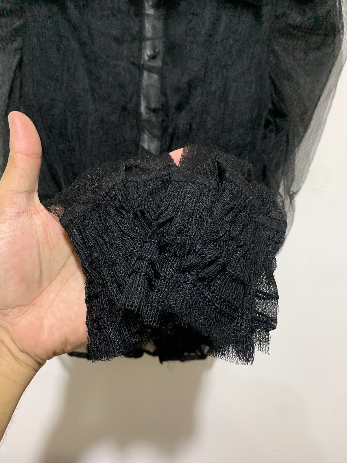 Japanese Brand 🖤BLACKFRIDAY🖤Vampire mesh & leather kmrii styled Size XS / US 0-2 / IT 36-38 - 5 Thumbnail