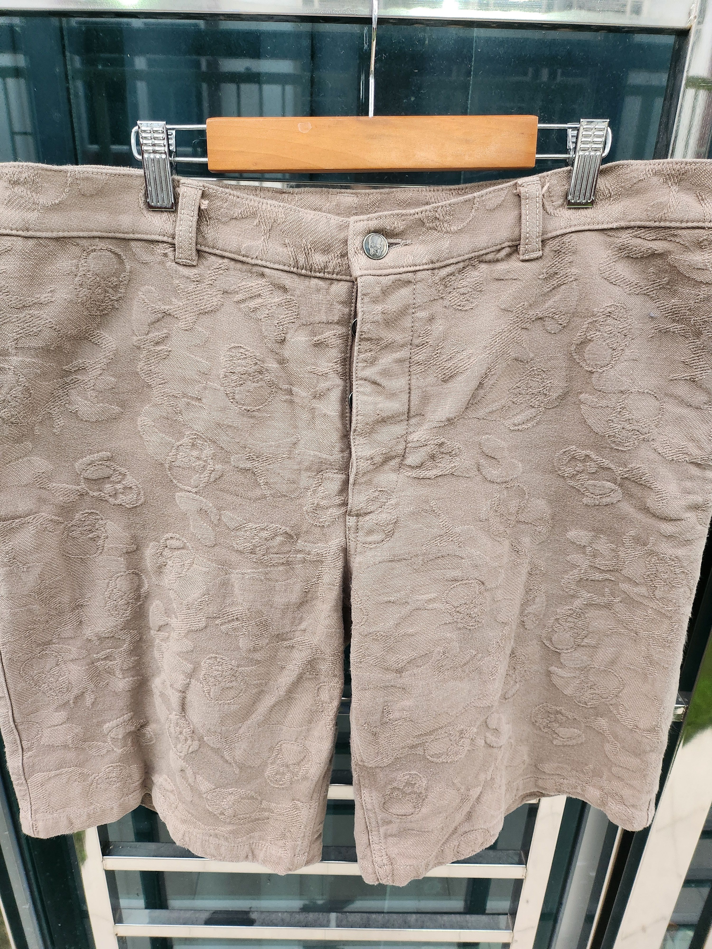 If Six Was Nine × Japanese Brand × Lucien Pellat-Finet 💥Rare Lucien Pellat Finet Brown Shorts Size US 38 / EU 54 - 2 Thumbnail