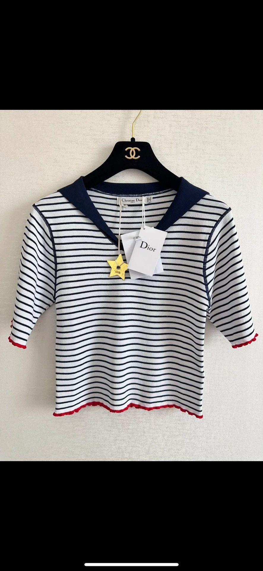 Dior Dior Nautical Stripe Women's Knit Top Size M / US 6-8 / IT 42-44 - 1 Thumbnail