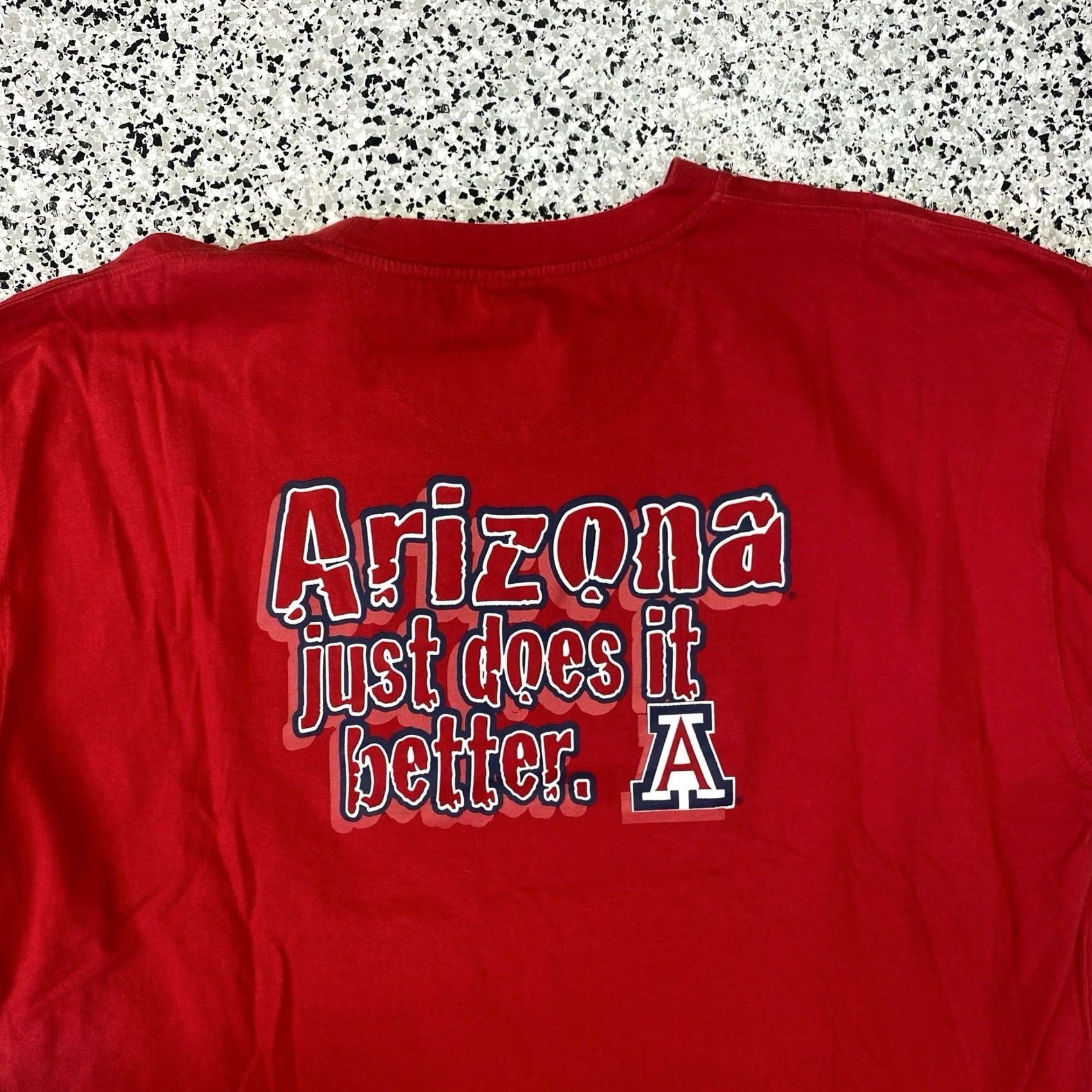 Starter VINTAGE Starter Arizona Wildcats T Shirt 2XL Red 90s Logo Graphic Print Men Mens Size US XXL / EU 58 / 5 - 4 Thumbnail