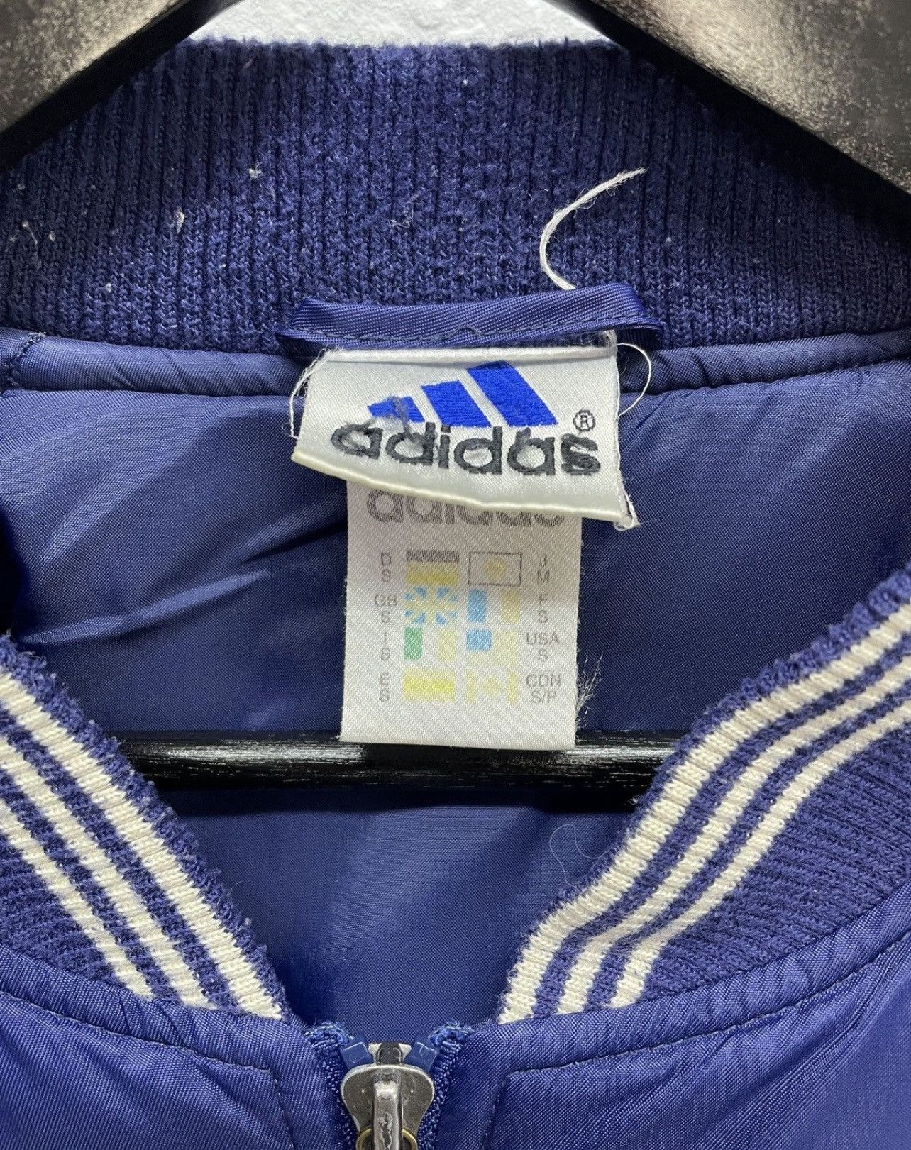 Adidas Vintage 00s Adidas New York Yankees Boxy Fit Bombers Jacket Size US M / EU 48-50 / 2 - 13 Thumbnail