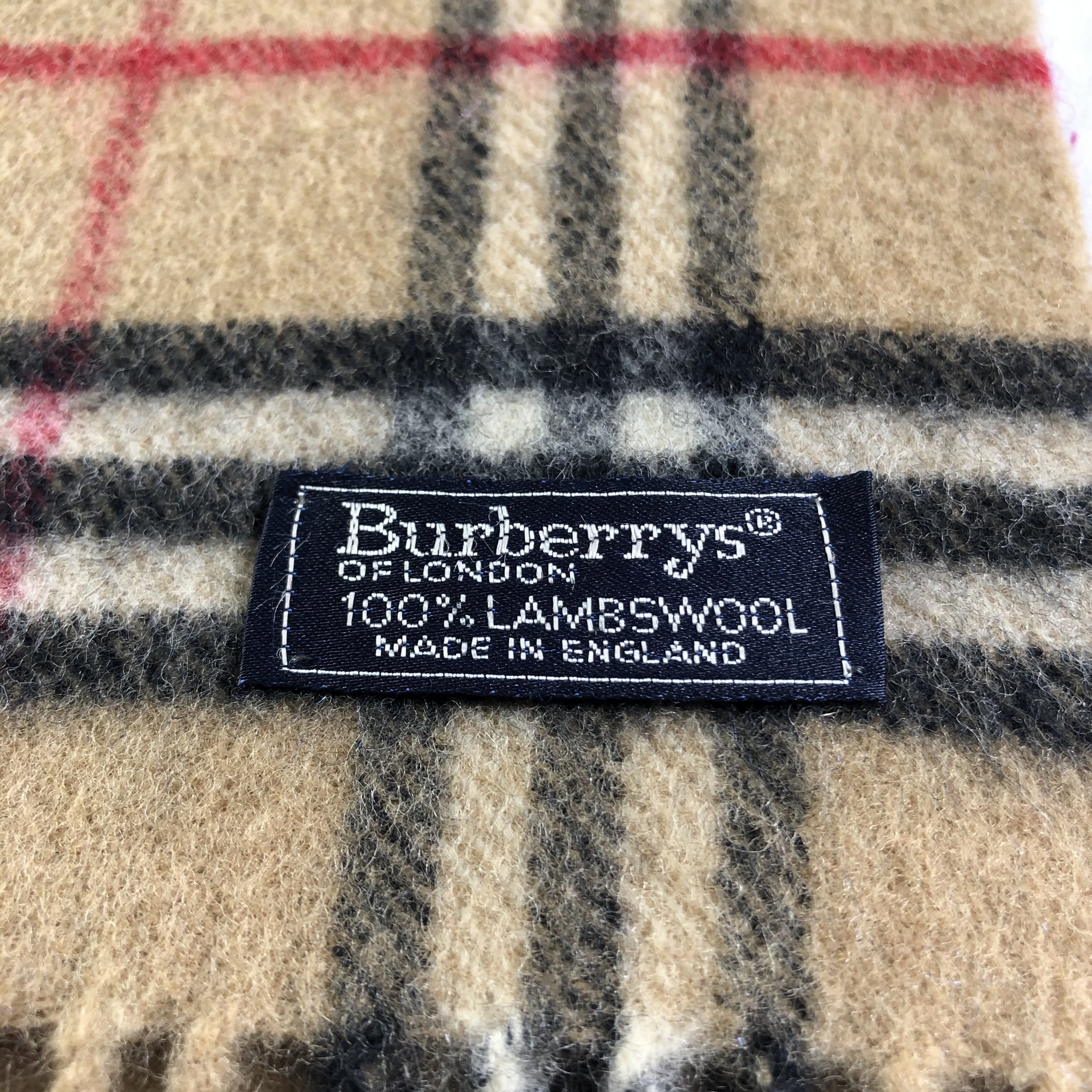 Burberry Burberrys Nova Check Wool Scarf Muffler Neckwear V2476 Size ONE SIZE - 5 Thumbnail