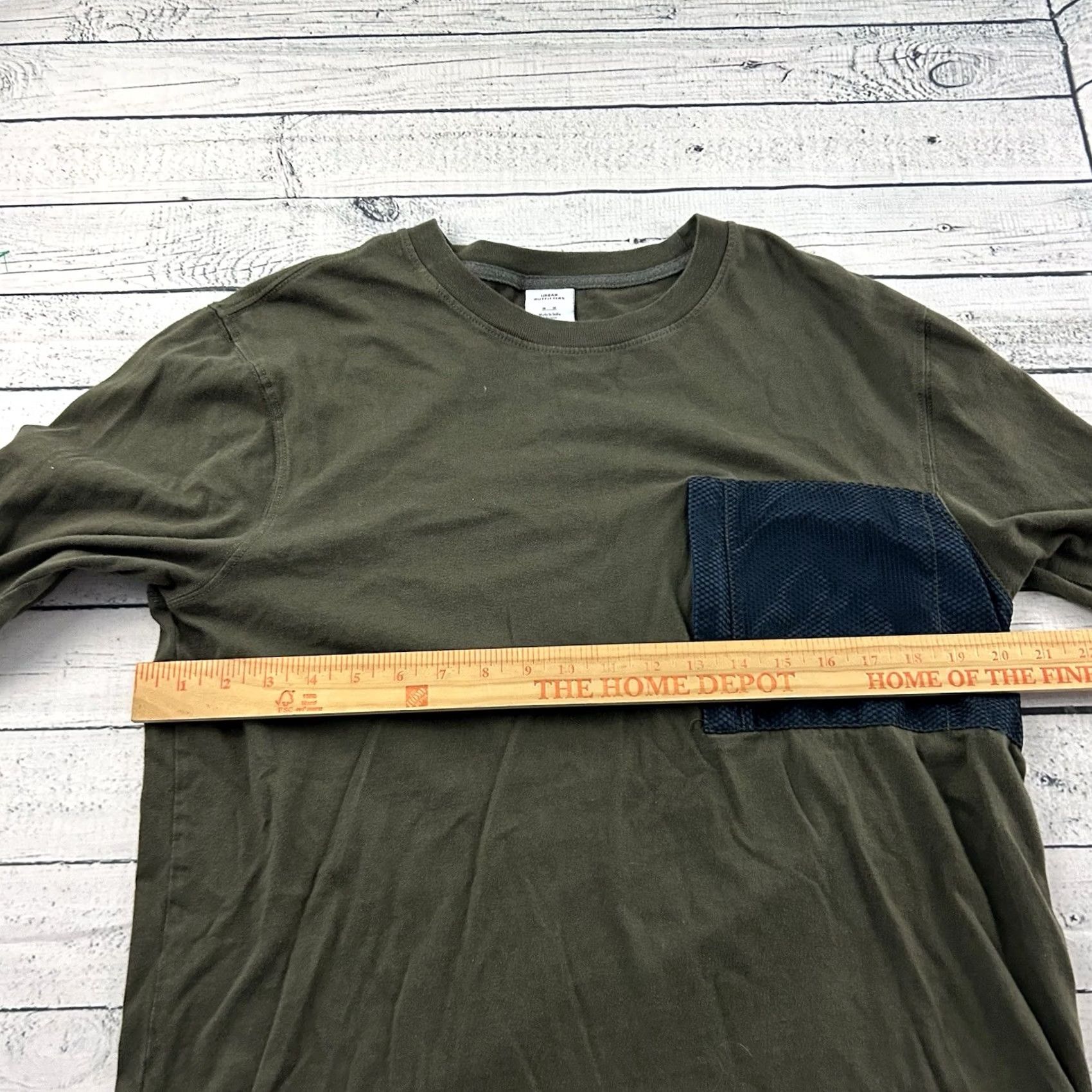 Urban Outfitters Urban Outfitters Long Sleeve T-Shirt Men's M Blue Pocket Shirt Size US M / EU 48-50 / 2 - 5 Thumbnail
