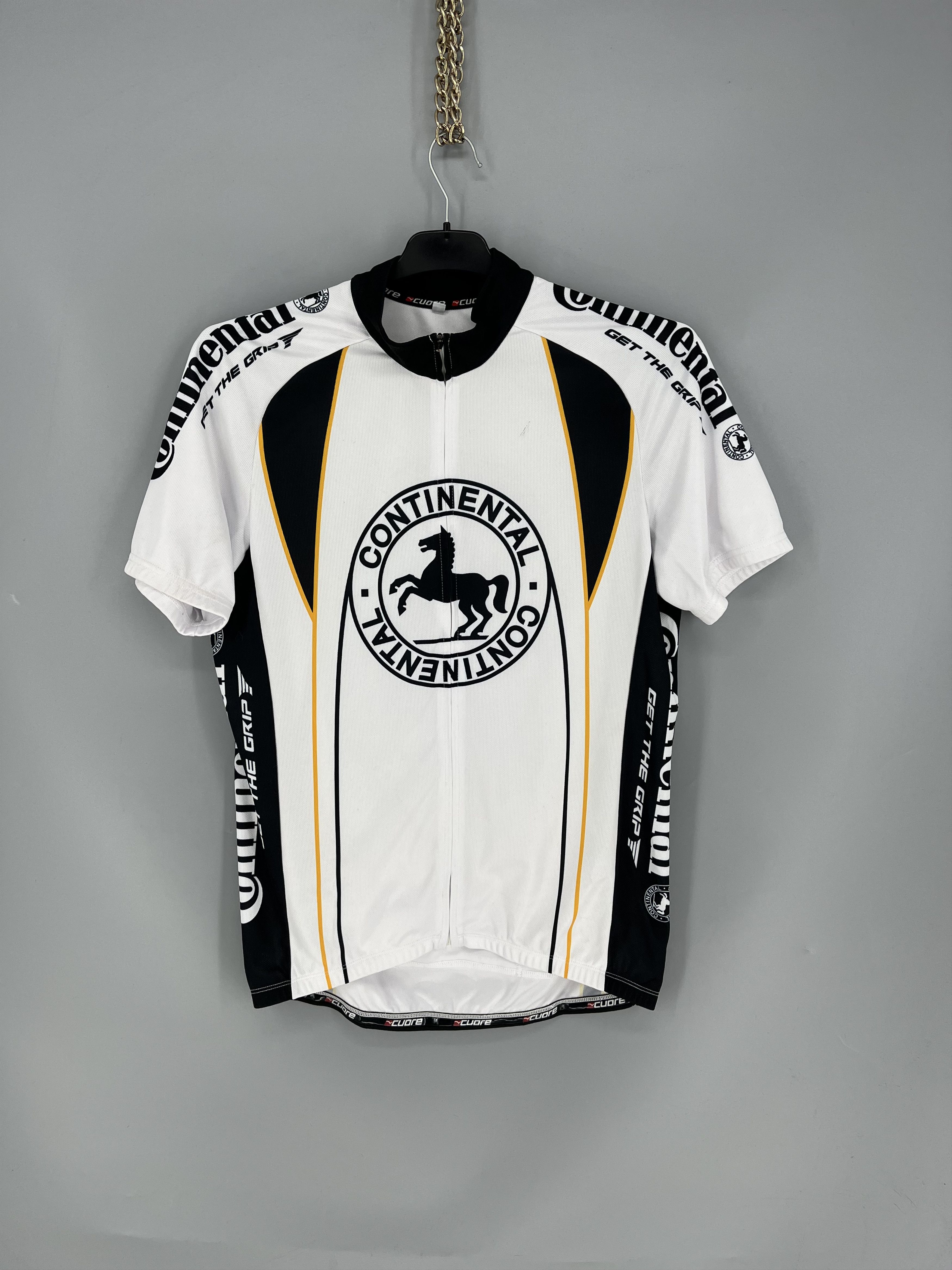 Vintage Continental Cuore Cycling Top Jersey White Size M Size US M / EU 48-50 / 2 - 1 Thumbnail