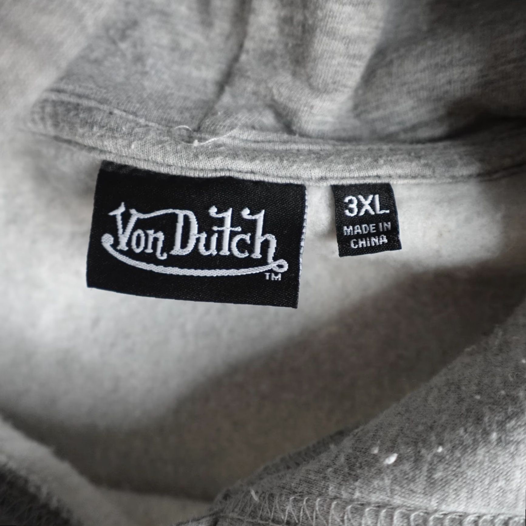 Von Dutch Von Dutch Mens Hoodie 3XL Gray Crew Neck Long Sleeve Fleece Cotton Blend Logo Pullover Sweatshirt Winter Size US XXL / EU 58 / 5 - 2 Thumbnail