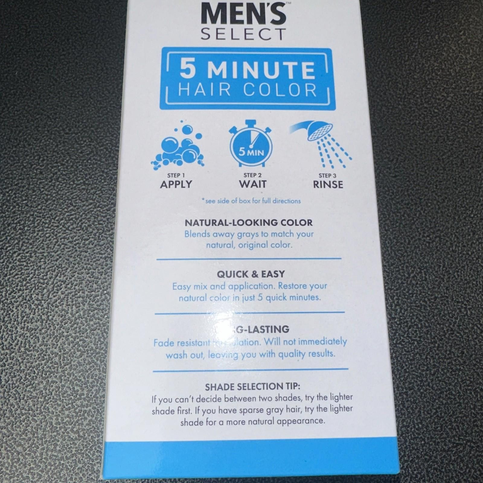 Selected Homme SELECT Men's 5 Minute DARK BROWN Hair Color Permanent Dye * Size ONE SIZE - 2 Thumbnail