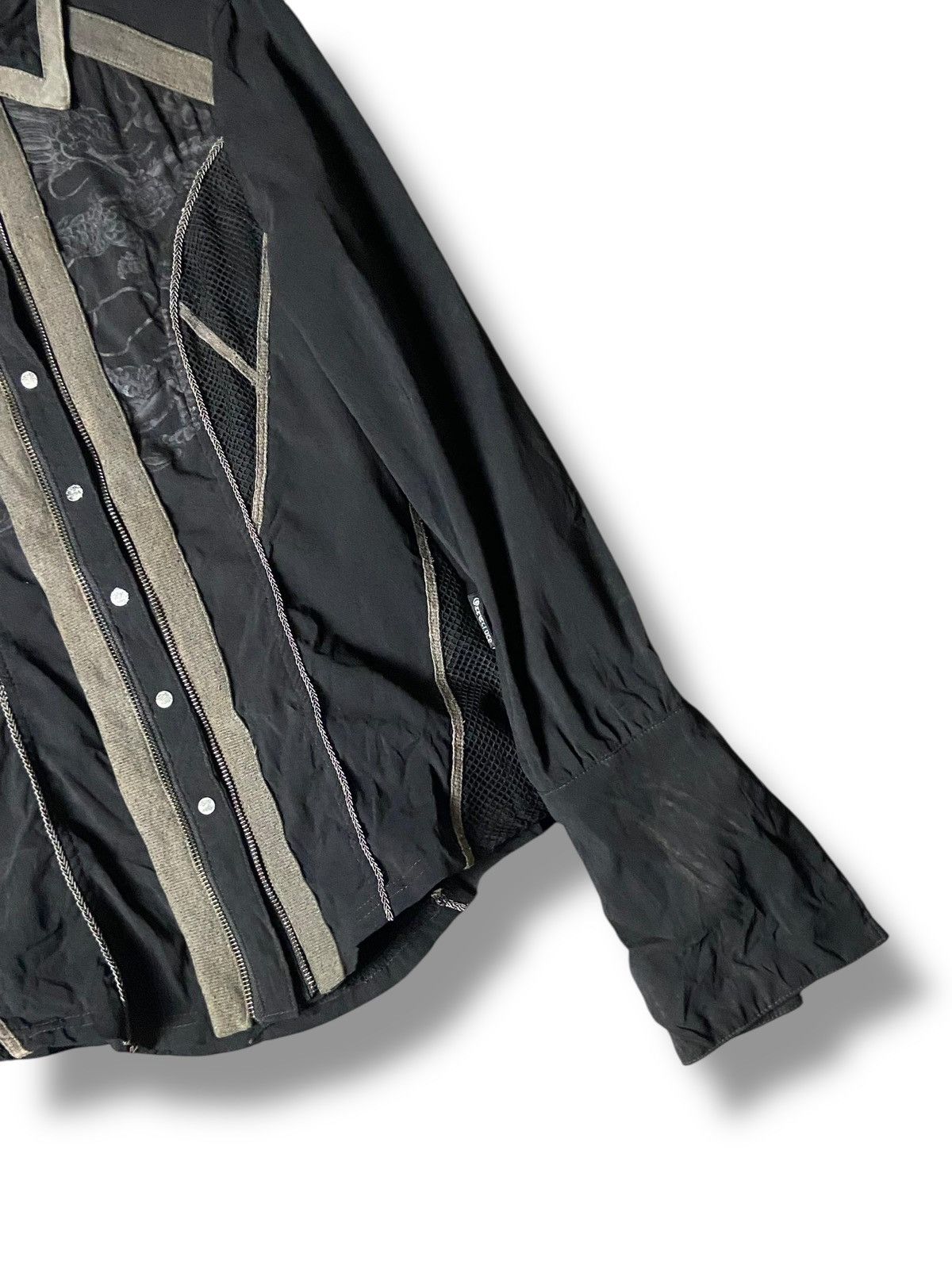 Japanese Brand Vintage OZZ CROCE Bondage Punk Shirt (155) Size US XXS / EU 40 - 4 Thumbnail