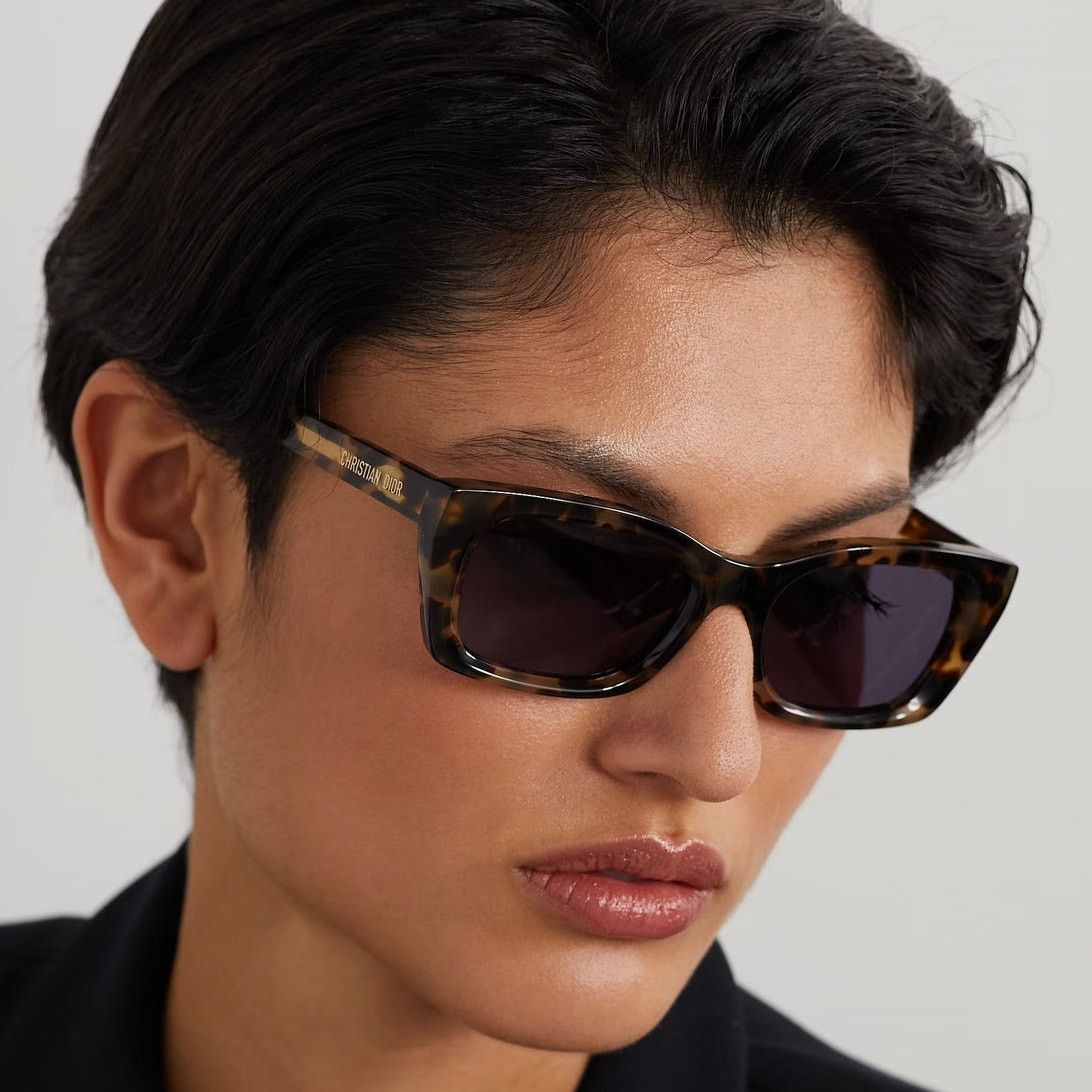 Dior NEW Dior Sunglasses DIORMIDNIGHT S3I 26B0 Honey Havana/Blue Size ONE SIZE - 9 Thumbnail