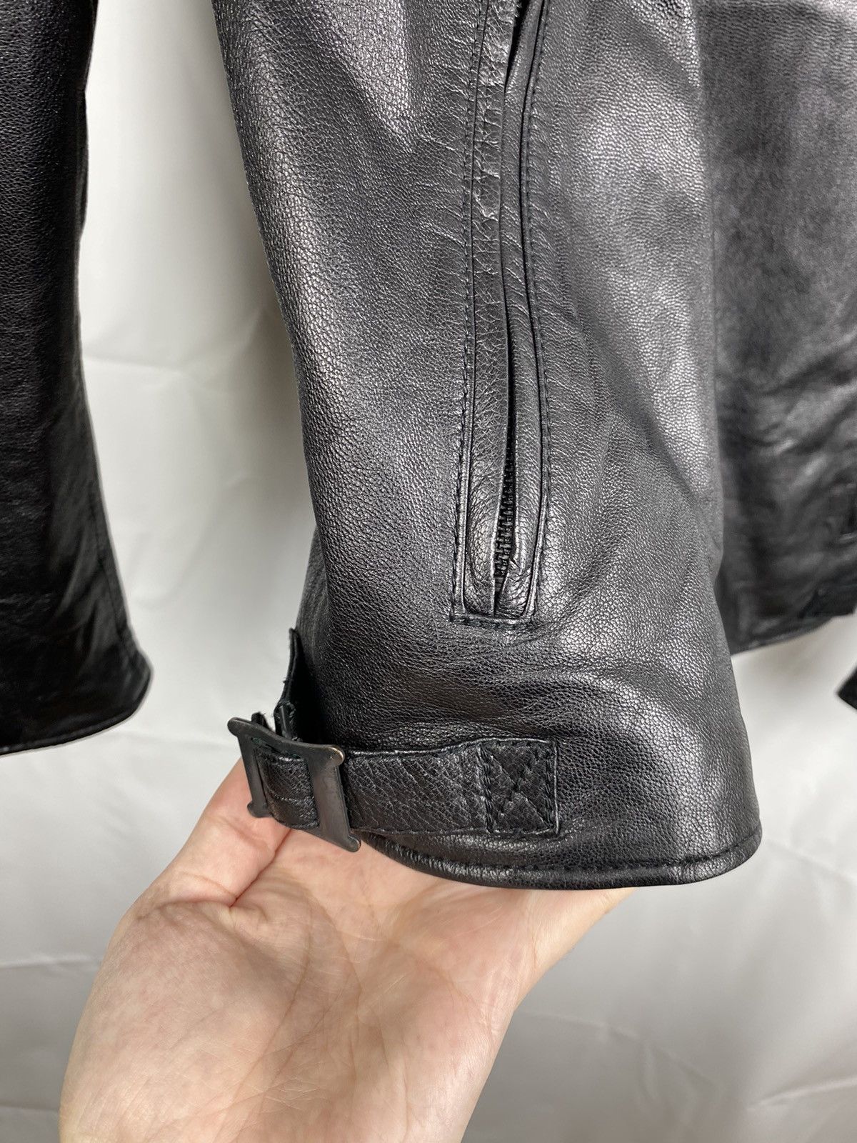 Japanese Brand × NANO universe Nano Universe Japan Goat Skin Biker Jacket Genuine Leather Size US M / EU 48-50 / 2 - 9 Thumbnail