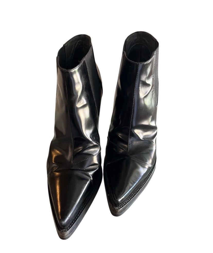 Miu Miu Vintage Miu Miu Pointed Toe Chelsea Boots Heels - Size 38.5 Size US 8.5 / IT 38.5 - 1 Thumbnail