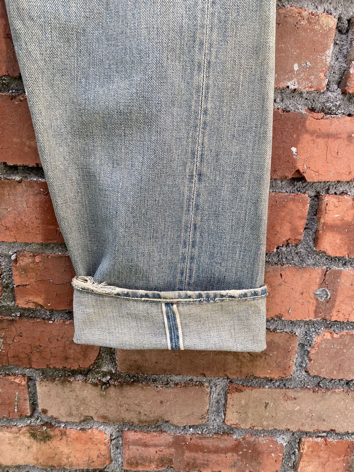 Levi's Vintage Clothing × Vintage W31x32.5 Levi's 501 redline big E denime distressed Size US 31 - 5 Thumbnail