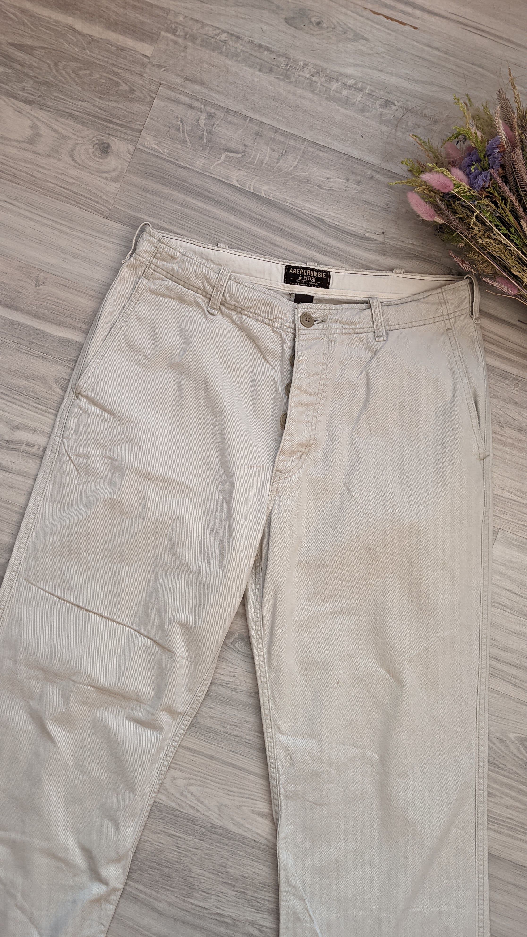 Abercrombie & Fitch × If Six Was Nine × Japanese Brand Y2K Abercrombie & Fitch faded trousers chino pants Baggy Size US 34 / EU 50 - 5 Thumbnail