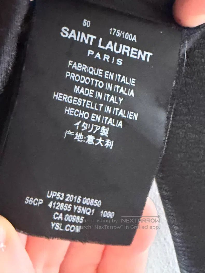 Saint Laurent Paris Saint Laurent Paris Soft Wave Sheepskin Biker Jacket i Size US M / EU 48-50 / 2 - 5 Thumbnail