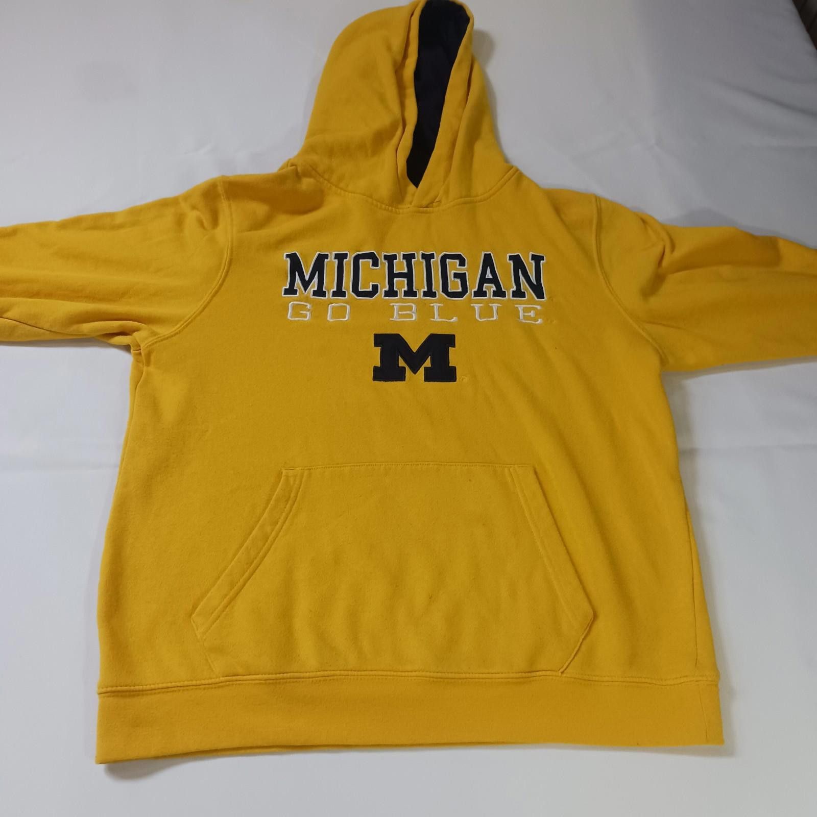 Designer Michigan Wolverines Go BLUE Youth (16/18) Hoodie Sweatshirt Size ONE SIZE - 11 Thumbnail