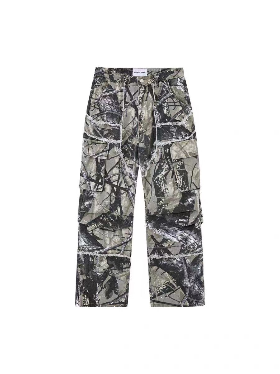 Japanese Brand × Vintage baggy camouflage vintage washed casual trousers Size US 34 / EU 50 - 5 Thumbnail