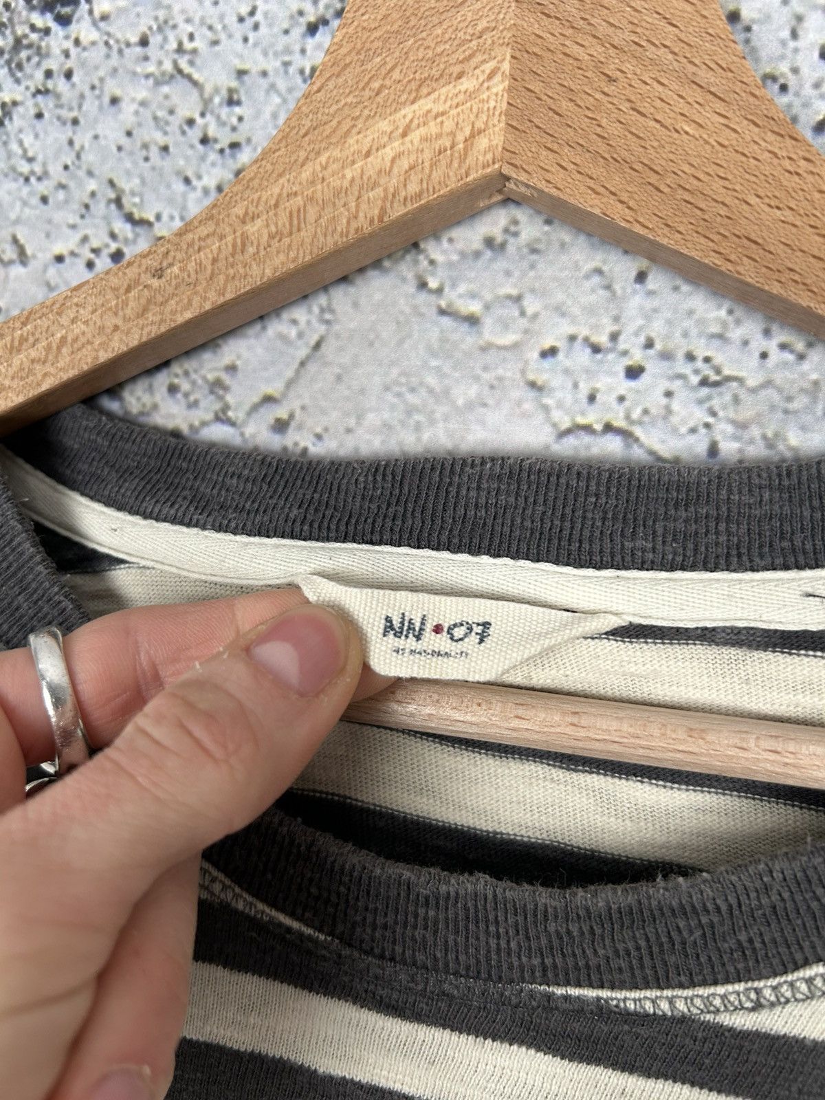Designer NN07 Striped Sweatshirt Longsleeve Minimalist Scandi Hype Size US L / EU 52-54 / 3 - 5 Thumbnail