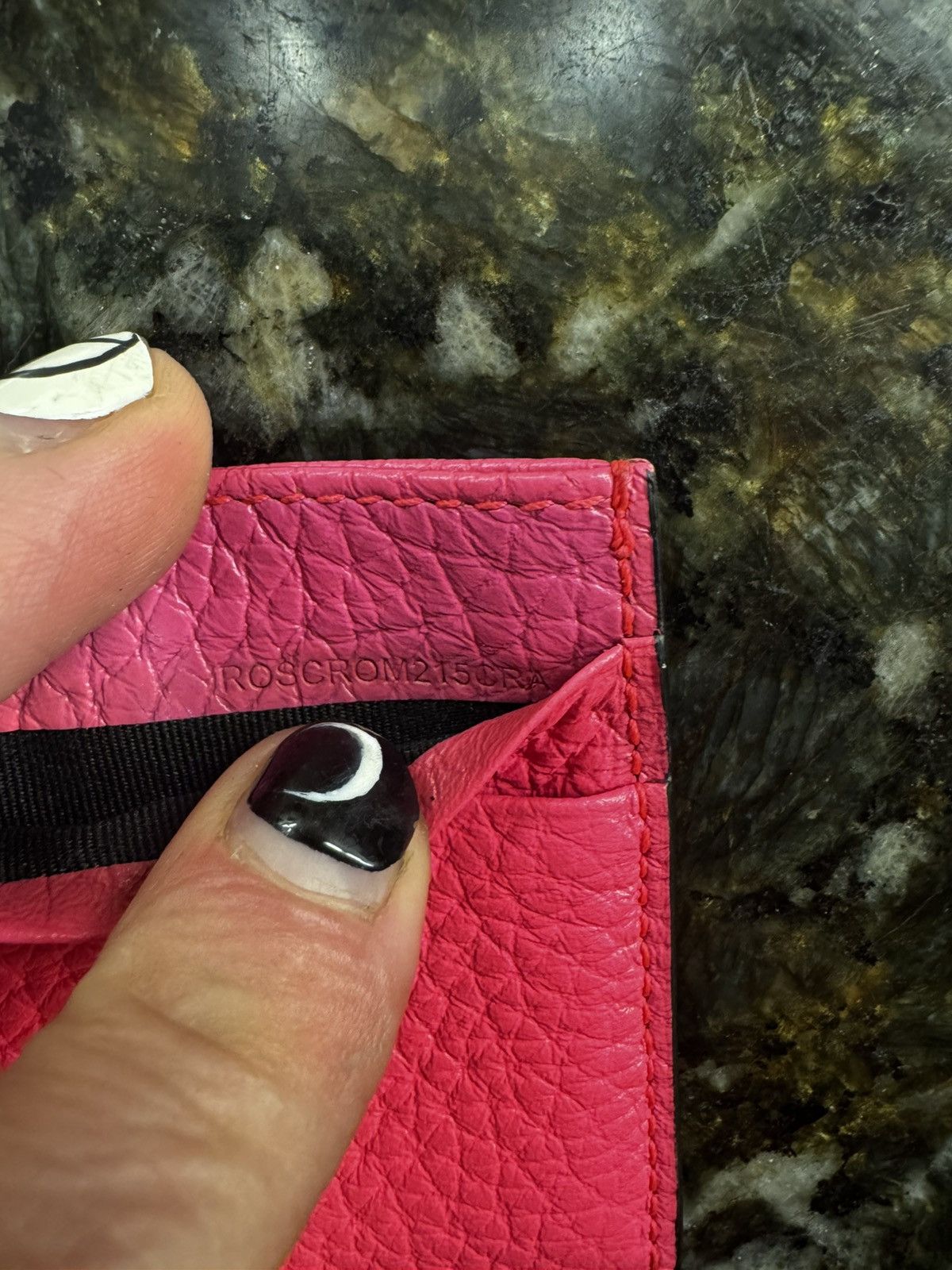 Burberry Burberry Leather Card Holder – Fuchsia / Rare Colour Variant Size ONE SIZE - 6 Thumbnail