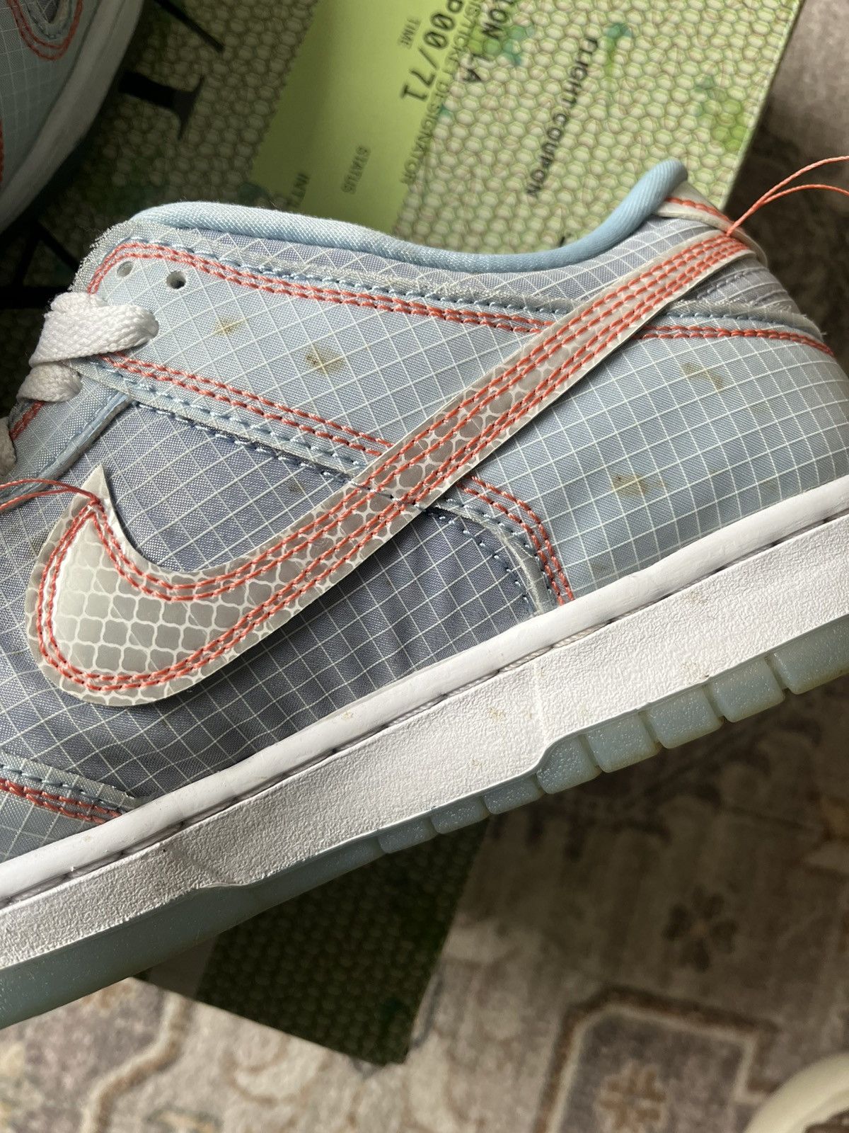 Nike Union LA x Nike Dunk Low ‘Passport Pack - Argon’ Size US 9.5 / EU 42-43 - 7 Thumbnail