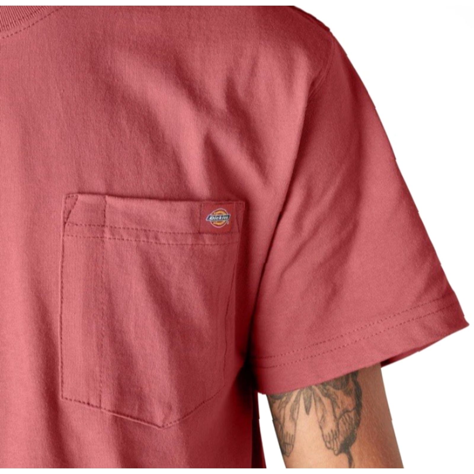 Dickies Dickies NWT Heavyweight SS Pocket Tee Relaxed - Rouge - 3XLT Shirt Men Size US XXL / EU 58 / 5 - 3 Thumbnail