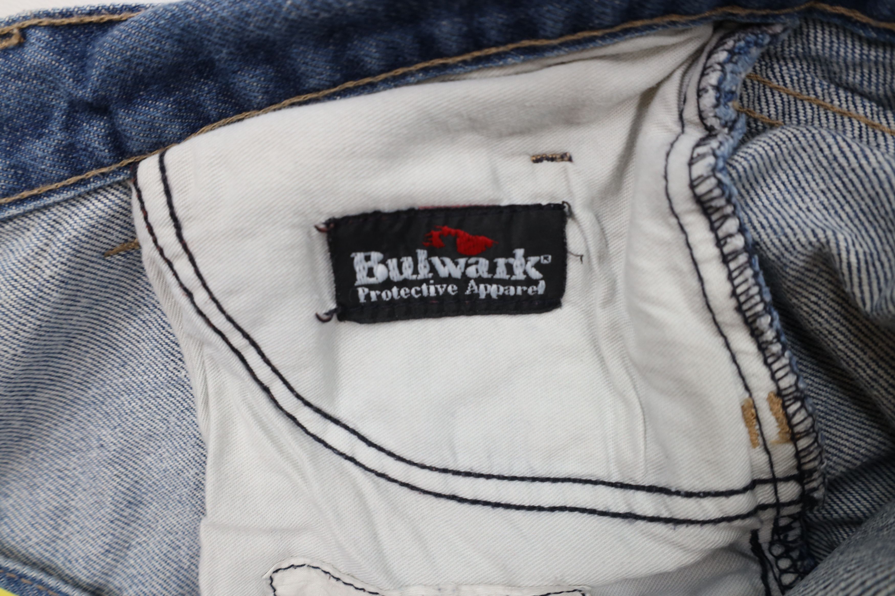 Vintage Vintage Bulwark FR Fire Flame Resistant Work Jeans Blue Size US 38 / EU 54 - 2 Thumbnail