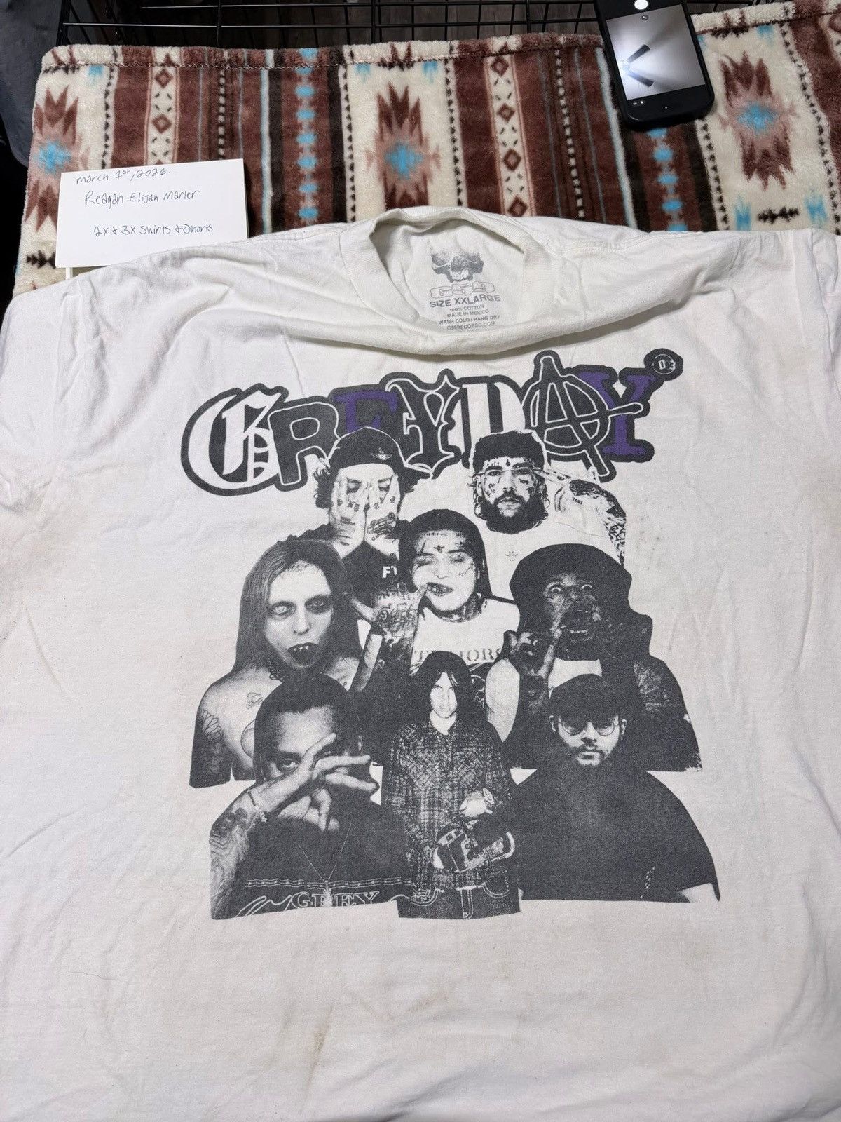 G59 Records 2023 Greyday tour shirt Size US XXL / EU 58 / 5 - 1 Preview