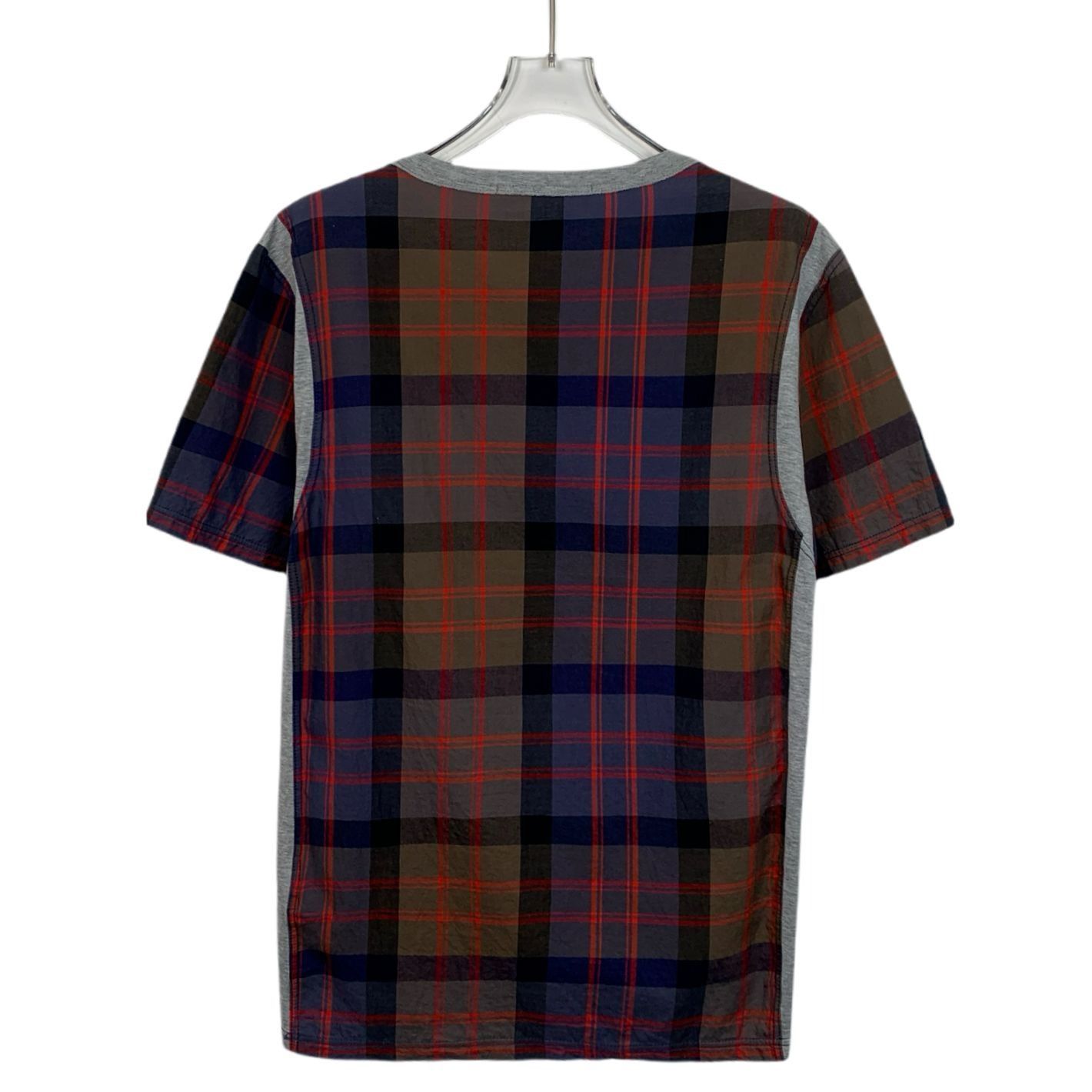 Louis Vuitton Louis Vuitton Mens Plaid T-Shirt Red/Blue/Green Short Sleeve Size S / US 4 / IT 40 - 2 Thumbnail