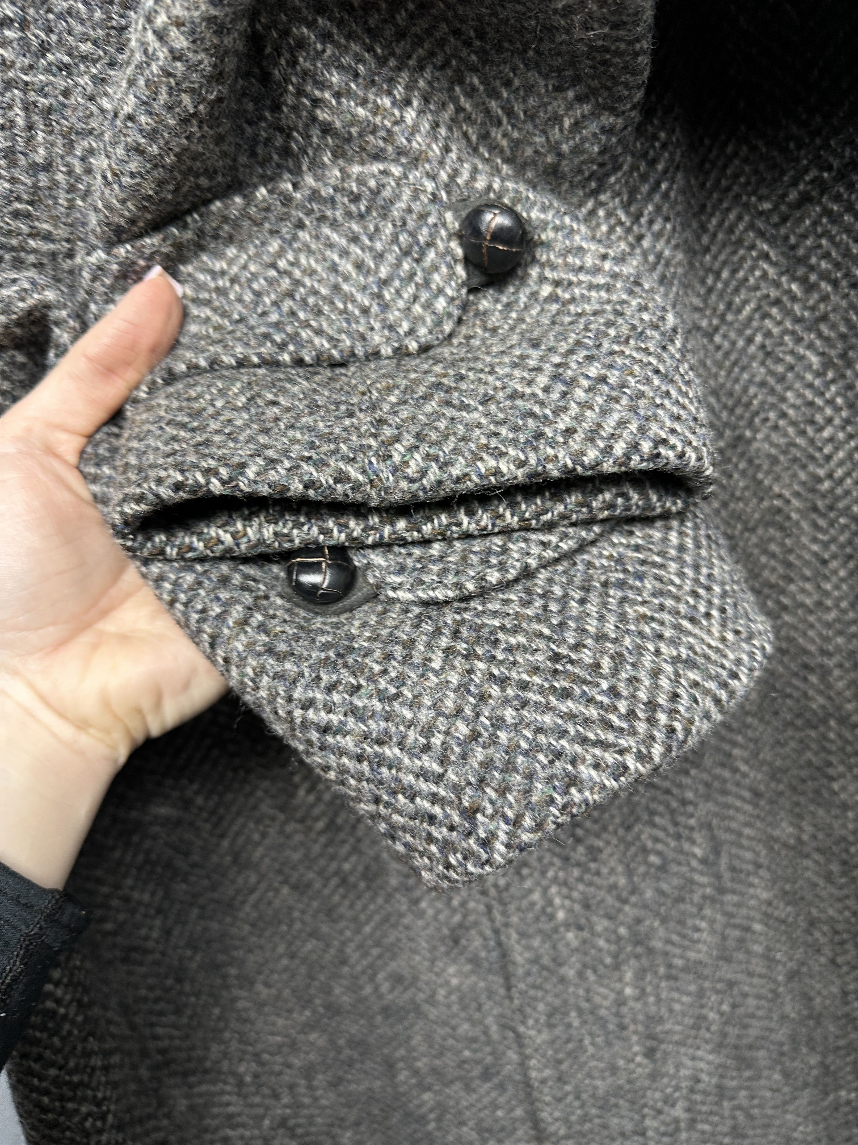 Vintage Steinbock Gold Vintage Mens Tweed Wool Overcoat Coat Size US M / EU 48-50 / 2 - 3 Thumbnail
