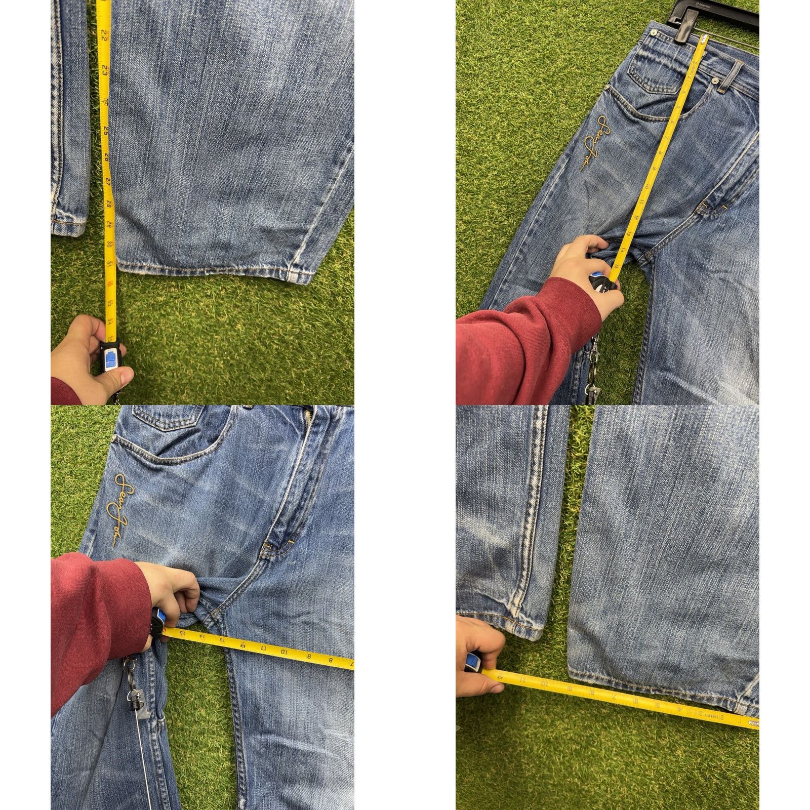 Sean John VINTAGE Sean John Baggy Jeans Mens 32x32 Hip Hop Grunge Skater Y2K Wide Leg Jeans Mens 32 Blue 90s Grunge Hip Hop City Band Size US 32 / EU 48 - 8 Thumbnail