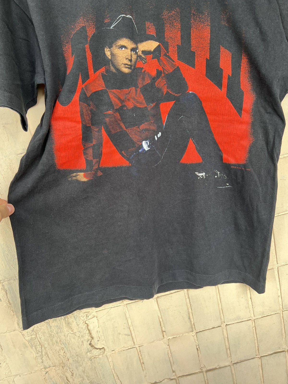 Band Tees Vintage Garth Brooks blue rose 1994 world tour Size US L / EU 52-54 / 3 - 12 Thumbnail