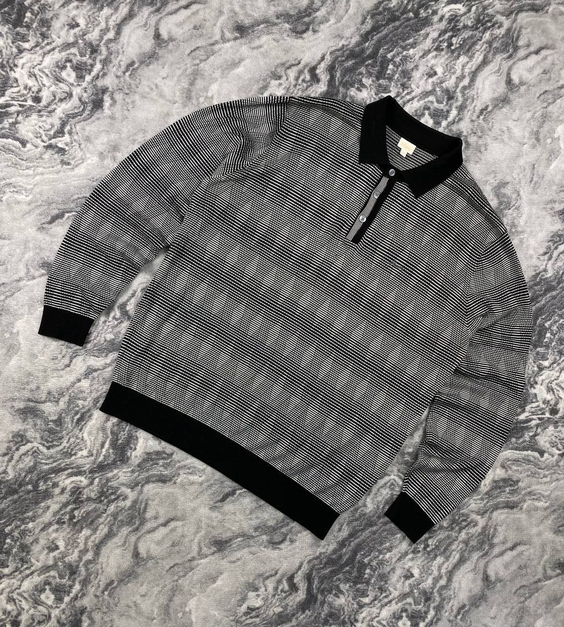 Brioni Vintage Brioni Knit Polo Long Sleeve Sweater Wool Silk Men Size US XL / EU 56 / 4 - 1 Thumbnail