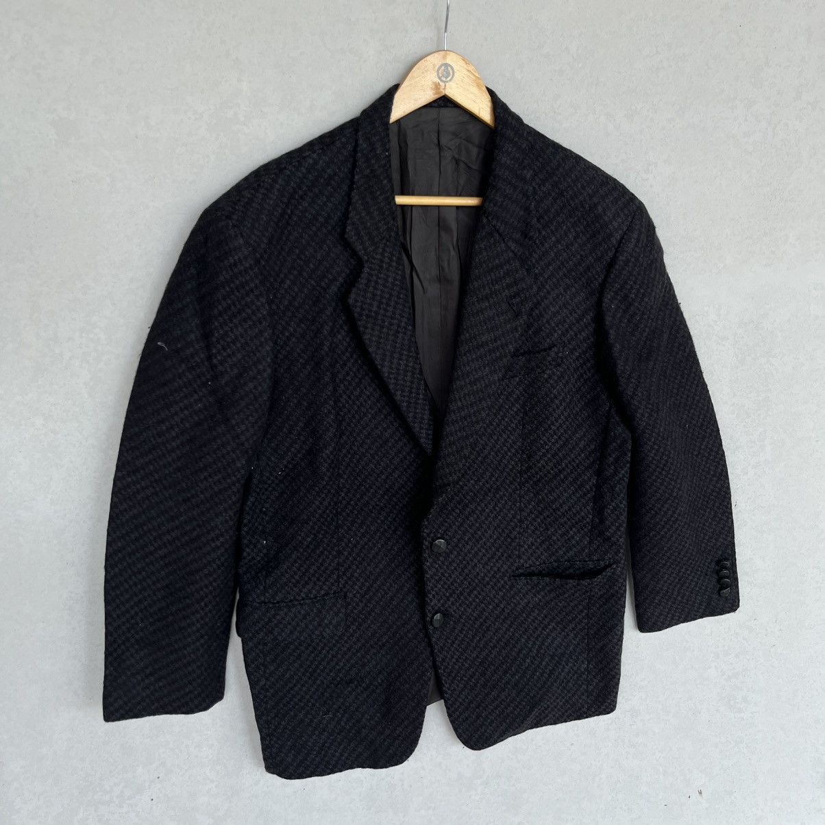Other Vintage Black Pinstripe Blazer With A Classic Ft Size XL Size 44L - 3 Thumbnail
