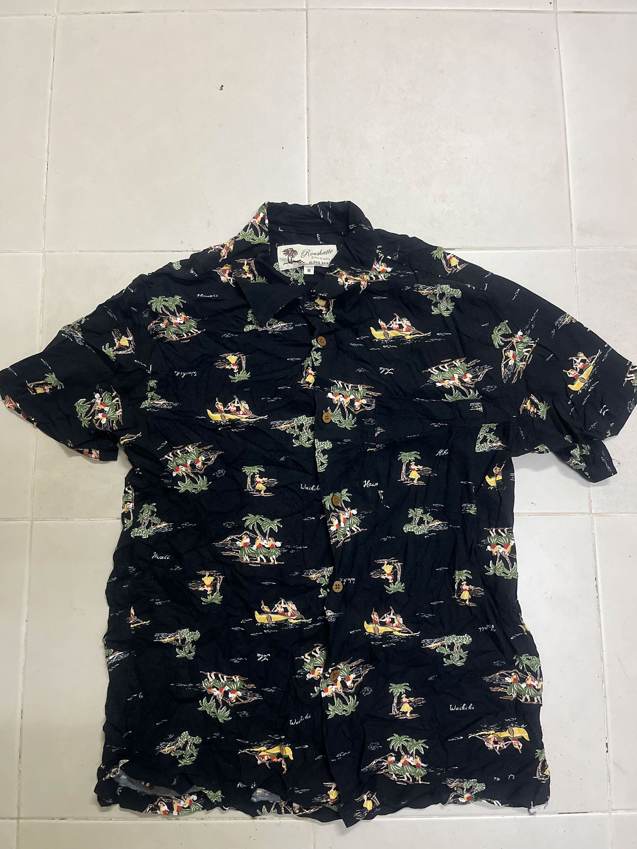 Sci-Fi Fantasy Roushatte Aloha Hawaiian Hawaii Short Sleeve Full Printed Size US M / EU 48-50 / 2 - 1 Thumbnail