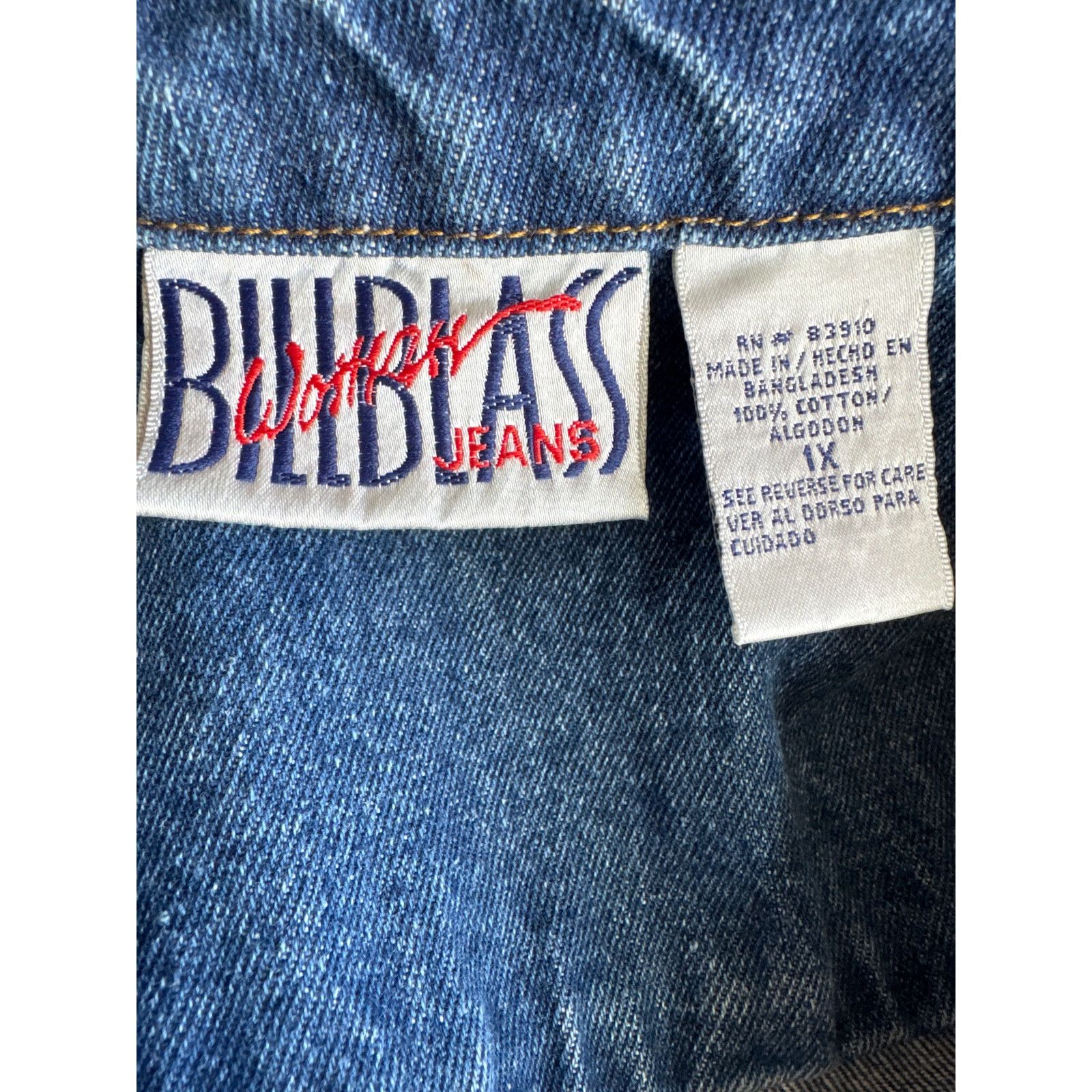 Vintage Vintage Bill Bass jean blue denim vest 1X Size XL / US 12-14 / IT 48-50 - 11 Thumbnail