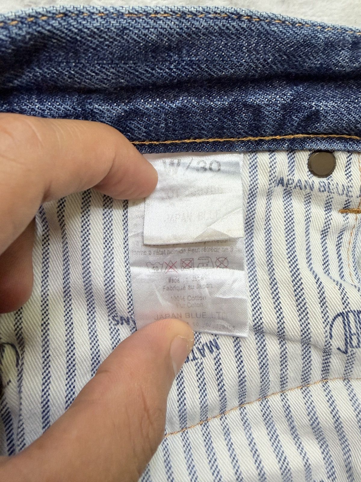 Japan Blue Japan Blue Jeans Selvedge Slim Fit Washed Whiskered Jeans Size US 29 - 15 Thumbnail