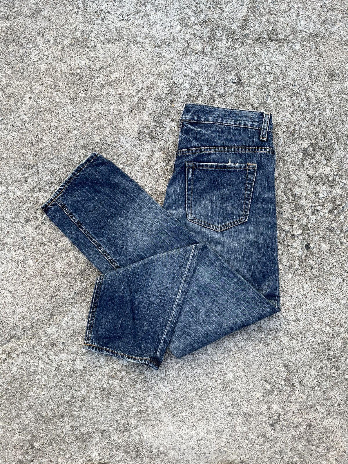 Japanese Brand 🔥 Shuca Global Work Distressed Denim Women W31🔥 Size 31" - 13 Thumbnail