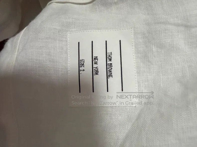 Thom Browne Thom Browne Linen Short Sleeve Shirt Size US M / EU 48-50 / 2 - 5 Thumbnail