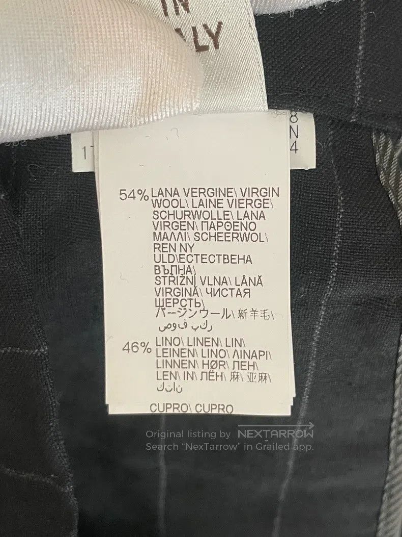 Brunello Cucinelli Brunello Cucinelli Black Wool Linen Trousers Size 27" / US 4 / IT 40 - 4 Thumbnail