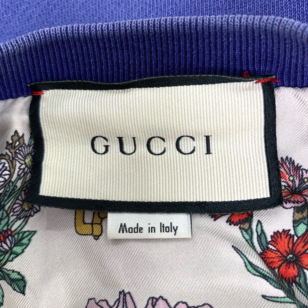 Gucci Gucci Logo-Print Tie-Dye Effect Blue Cotton Cardigan (Size X Size US XS / EU 42 / 0 - 2 Thumbnail