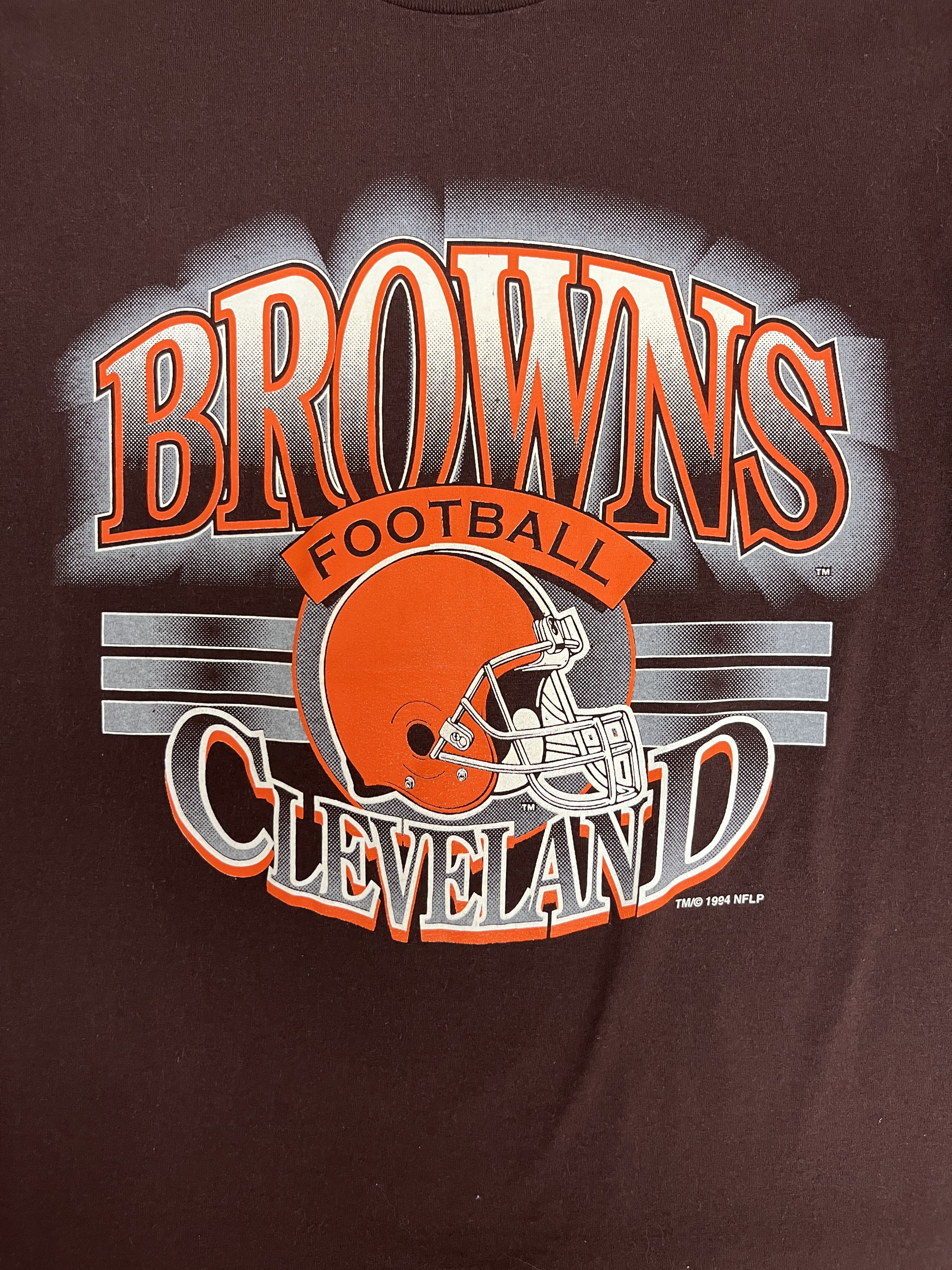 Vintage Cleveland Browns Football Vintage Brown T-Shirt Tee Size US L / EU 52-54 / 3 - 2 Thumbnail