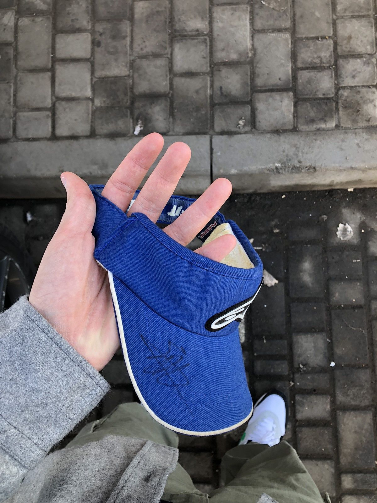 Alpinestars × Vintage VERY RARE ALPINESTARS FLEXFIT BASEBALL CAP RETRO Y2K 90s SK8 Size ONE SIZE - 3 Thumbnail